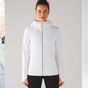 Lululemon Scuba Hoodie light cotton fleece white